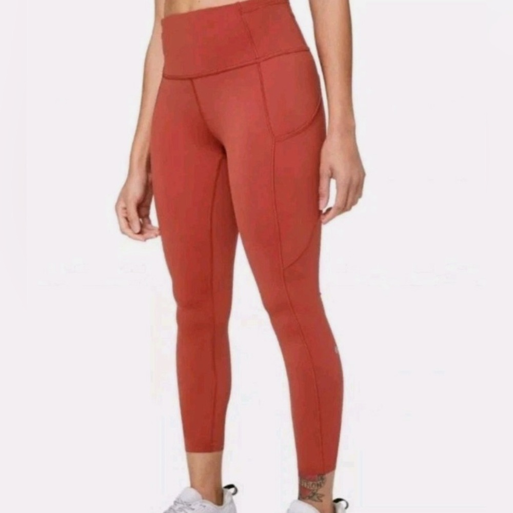 Lululemon Athletica Burnt Orange Leggings